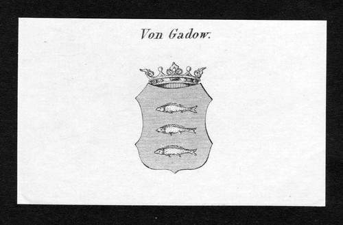 1820 gadow wappen - wappen, adel