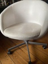 IKEA SKRUVSTA Drehstuhl - Ysane Weiß (504.029.95) - Sitzhöhe 47-55 CM