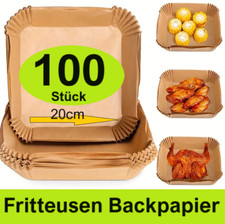 Backpapier für Fritteuse