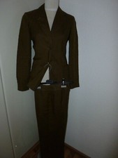 Strenesse, Hosenanzug, Leinen, Gr.34, oliv,  wie neu!