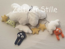 IKEA Mobile Wolke Sterne Himmelsk Figuren blau grün orange weiß ☁️ 