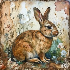 Wandbild Hase Kaninchen