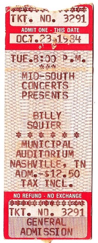 Billy squier 84 - billy, 10/23/84