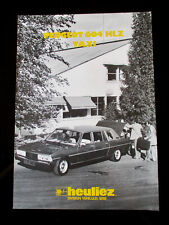 Peugeot 604 Langversion Stretch Limo Taxi Heuliez 2S.A4 ca.1980