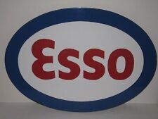 RARITÄT: Altes Emaille Schild ESSO im originalen Fundzustand Oldtimer Tankstelle