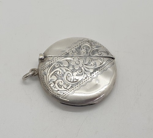 Sterling silber rund vesta - silber,