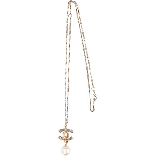 Chanel pearl drop necklace - pearl,