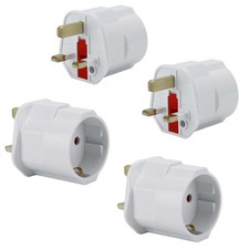 4x Steckdosen Adapter UK Typ G