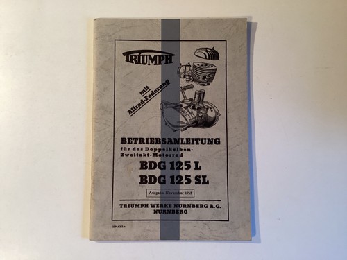 Triumph betriebsanleitung bdg - triumph,