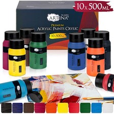 10x 500 ml Acrylfarben Set