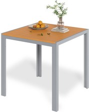 Gartentisch aluminium 75x75cm - aluminium,