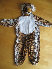 Kinder Tigerkostüm (Anzug/Overall) Größe 104 Fastnacht Karneval Fasching