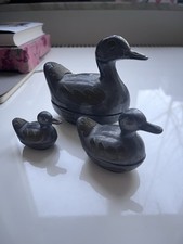 3 Enten Dosen aus Zinn und