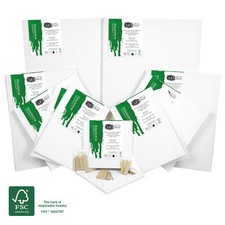 12er Set Keilrahmen Leinwand