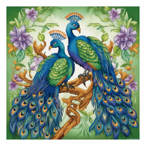 Cukol pfau kreuzstich - pfau, set