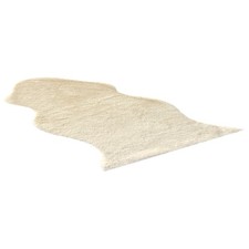 Kunstfellteppich - beige -