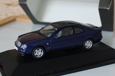 1:43 MERCEDES CLK COUPE  AVANTGARDE FELGEN  W208  ab 1997  BLAU  SEHR SELTEN