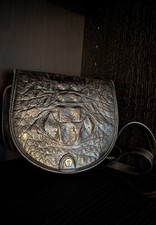 braune Aigner Leder-Handtasche