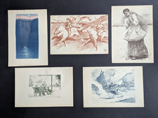 Fünf Original Lithographien