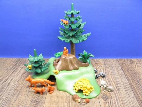 Hügel mit waldtieren fuchs - hügel,