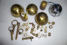 Konvolut alte Lampenteile Messing