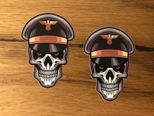 2x Skull Aufkleber Soldat