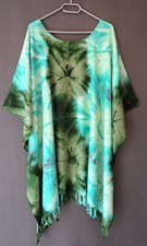 Damen Kaftan Tunika lang OLIVE GRÜN L XL XXL 44 46 48 50 -CS533