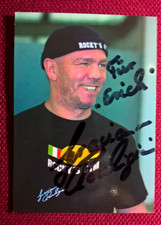 Original-Autogramm von Graciano Rocchigiani (verst.), Farb-Bild, Postkartengröße