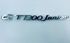 "GT1300 Junior" Stainless Decklid Script Emblem Badge Fits  Bertone Giulia