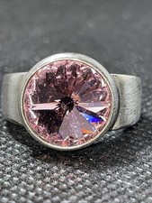 Ring,rund mit rosa Stein, RG