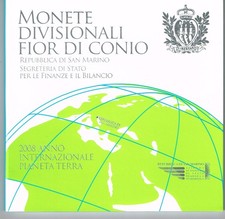 San Marino KMS 2008 mit 5€ Silber  Gedenkmünze