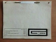 ORIG. Ersatzteilliste Daten Einachs-Schlepper GUTBROD Super U 70 7,5 PS Mot 1Z22