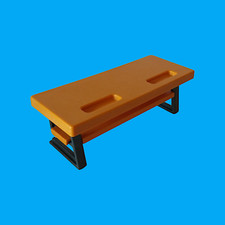 Playmobil - Kinder-Schreibtisch Schulbank - orange / grau - aus 4324 5923 9453