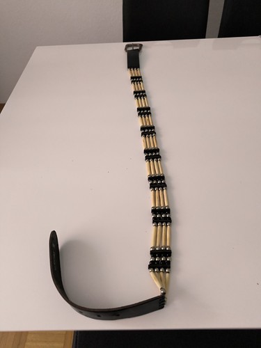 Indianer knochengürtel leder - indianer,