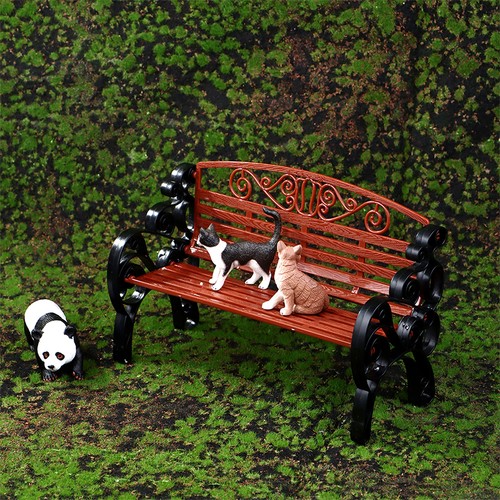 Puppenhaus-Miniatur-Parkbank