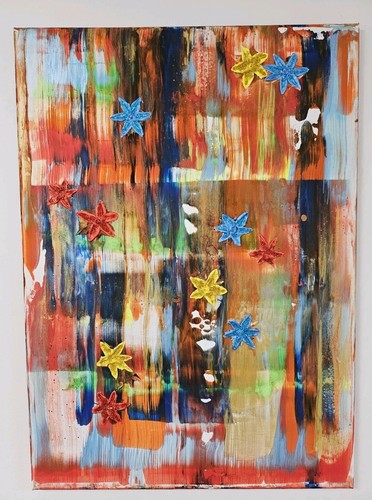 Acrylbild unikat abstrakt - acrylbild,