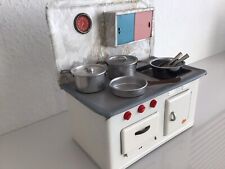 Puppenherd DDR Blechherd  Vintage 1950-1960er EFZET Herd Blechspielzeug Backofen