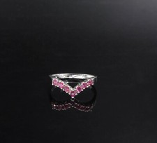 585/- 14 Kt Weißgold Ring mit