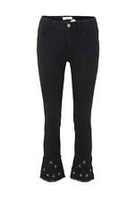 HEINE Damen Bauchwegjeans mit Strass, schwarz