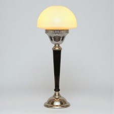Elegante Bauhaus Design Art Déco Tischleuchte "HALF SPHERE" Tischlampe
