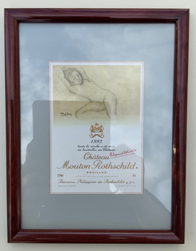 Etikett chateau mouton - etikett,