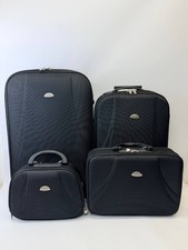 Travelway 4 teiliges Kofferset Schwarz Reisetasche Trolley Set