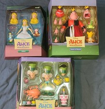 Disney SUPER7 Figuren Alice in Wonderland Alice Mad Hatter Queen of Hearts OVP