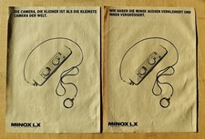 2x Minox LX Camera 1978