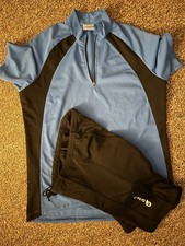 Gonzo  Herren Bekleidung  Hose & Shirt Blau/Schwarz Shirt mit Taschen Schick