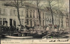 Ak Sluis Zeeland Niederlande, Kaai Westzijde - 3852560