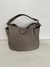 Prada Handtasche Leder Grau