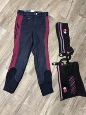 Reithose Equilibre Größe 134 mit passenden Chaps
