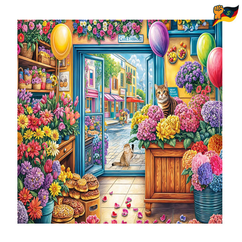 1000 teile puzzle blumenladen - teile,