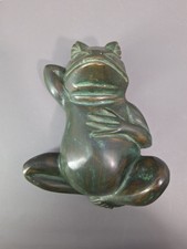 Bronze Frosch Figur für den